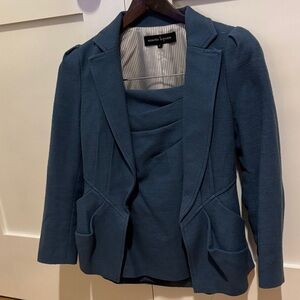 Nanette Lepore Women's Teal Blazer and skirt suit